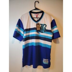 NWT Black Pike Soccer Style Jersey Men's Size Large Blue White Brand New! NICE!!